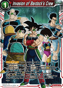 Invasion of Bardock's Crew (Rare) (BT13-027) [Supreme Rivalry] | Rock City Comics