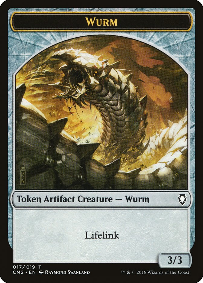 Wurm Token (017/019) [Commander Anthology Volume II Tokens] | Rock City Comics