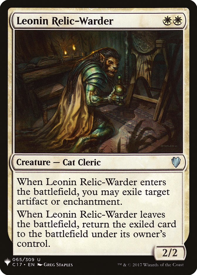 Leonin Relic-Warder [Mystery Booster] | Rock City Comics