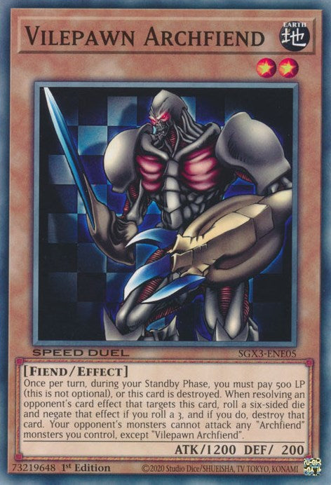 Vilepawn Archfiend [SXG3-ENE05] Common | Rock City Comics