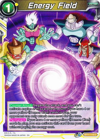 Energy Field (BT11-118) [Vermilion Bloodline 2nd Edition] | Rock City Comics