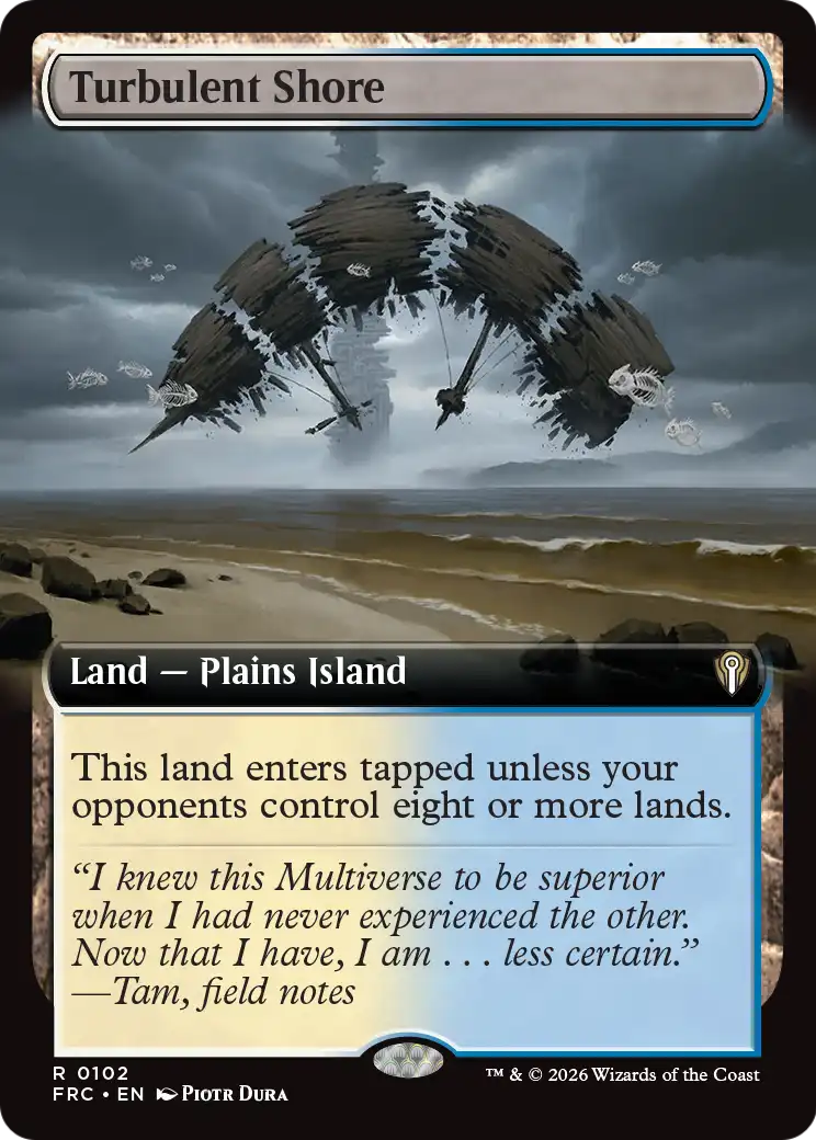 Turbulent Shore (Extended Art) [Reality Fracture Commander] | Rock City Comics