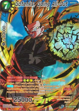 Gotenks, Going All-Out (SPR) (BT10-110) [Rise of the Unison Warrior 2nd Edition] | Rock City Comics