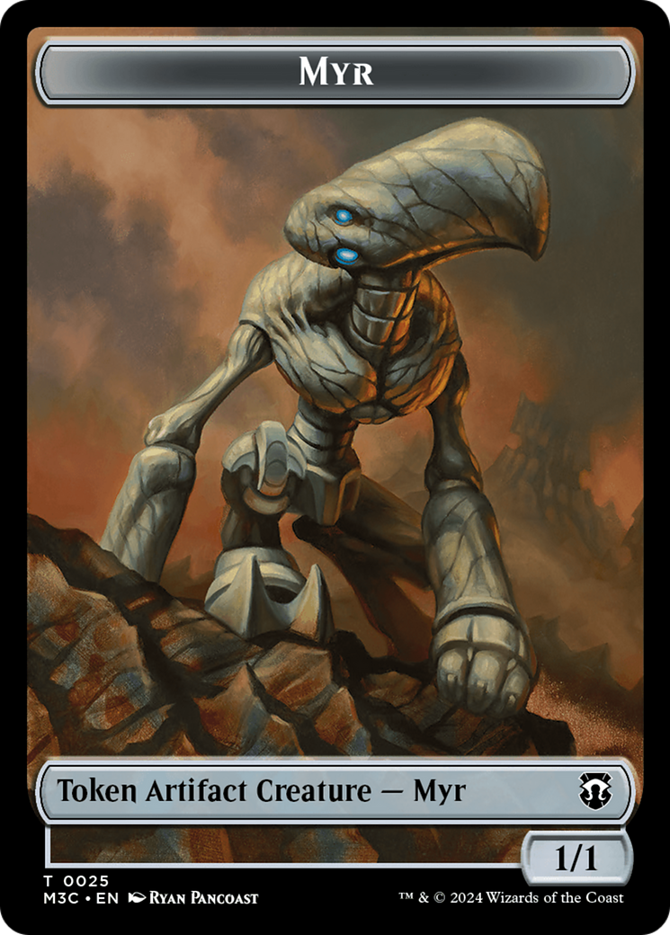 Construct // Myr Double-Sided Token [Modern Horizons 3 Commander Tokens] | Rock City Comics