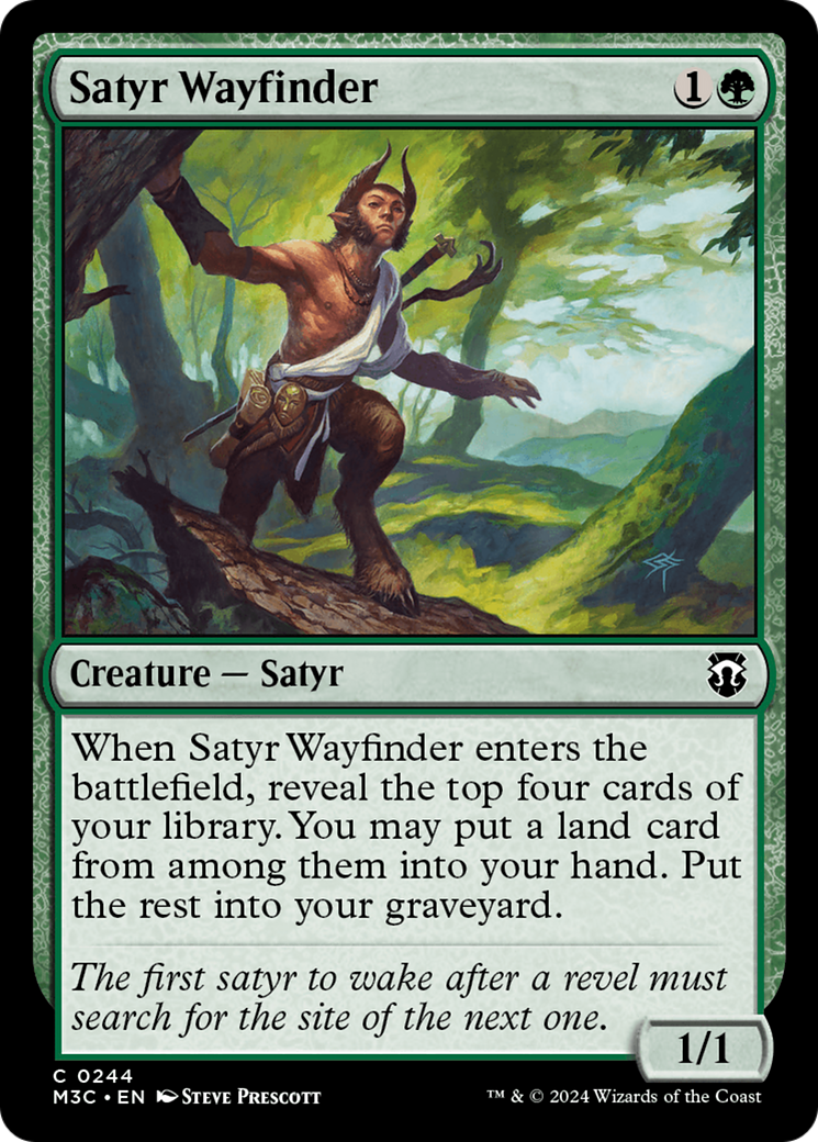 Satyr Wayfinder (Ripple Foil) [Modern Horizons 3 Commander] | Rock City Comics