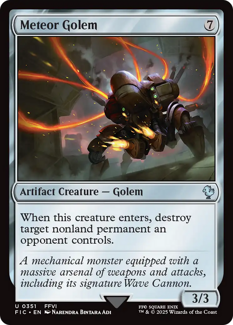Meteor Golem [FINAL FANTASY Commander] | Rock City Comics
