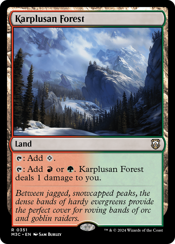 Karplusan Forest (Ripple Foil) [Modern Horizons 3 Commander] | Rock City Comics