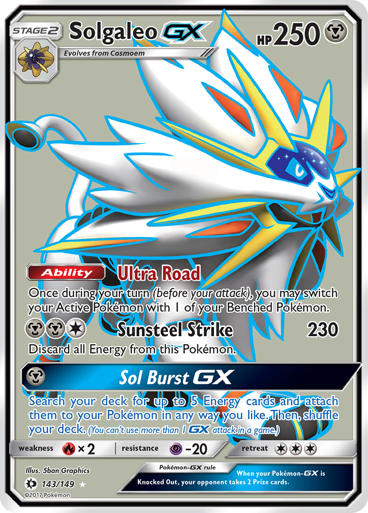 Solgaleo GX (143/149) [Sun & Moon: Base Set] | Rock City Comics