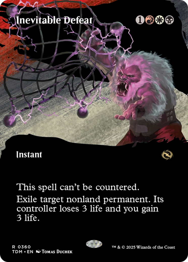 Inevitable Defeat (Borderless) [Tarkir: Dragonstorm] | Rock City Comics