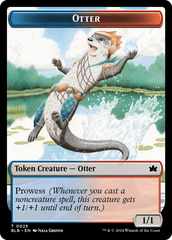 Otter // Thornplate Intimidator Double-Sided Token [Bloomburrow Tokens] | Rock City Comics