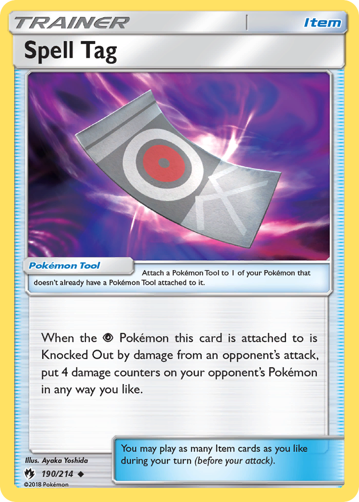 Spell Tag (190/214) [Sun & Moon: Lost Thunder] | Rock City Comics
