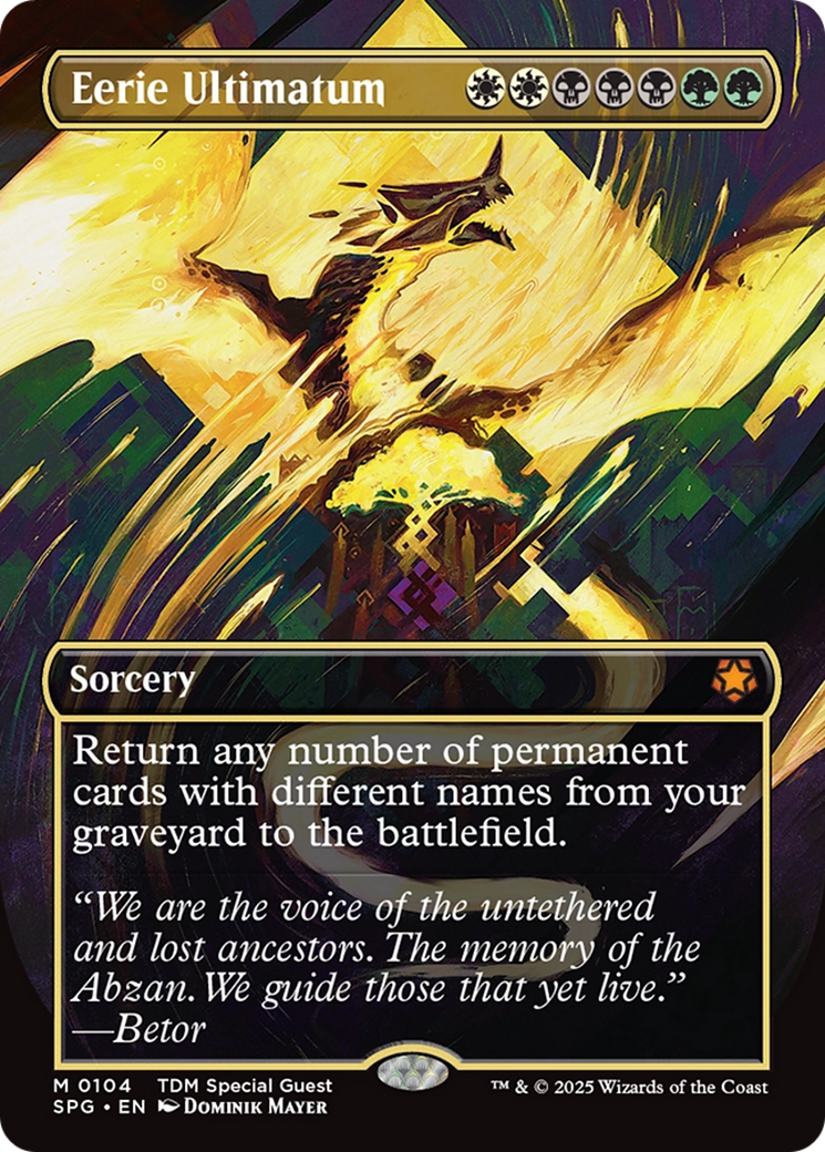 Eerie Ultimatum (Borderless) [Tarkir: Dragonstorm Special Guests] | Rock City Comics