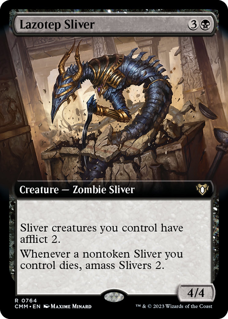 Lazotep Sliver (Extended Art) [Commander Masters] | Rock City Comics