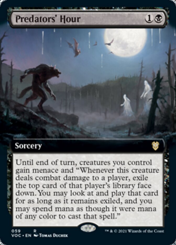 Predators' Hour (Extended Art) [Innistrad: Crimson Vow Commander] | Rock City Comics