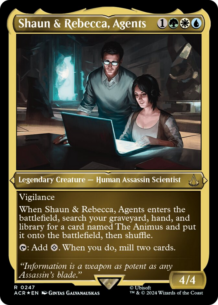 Shaun & Rebecca, Agents (Foil Etched) [Assassin's Creed] | Rock City Comics