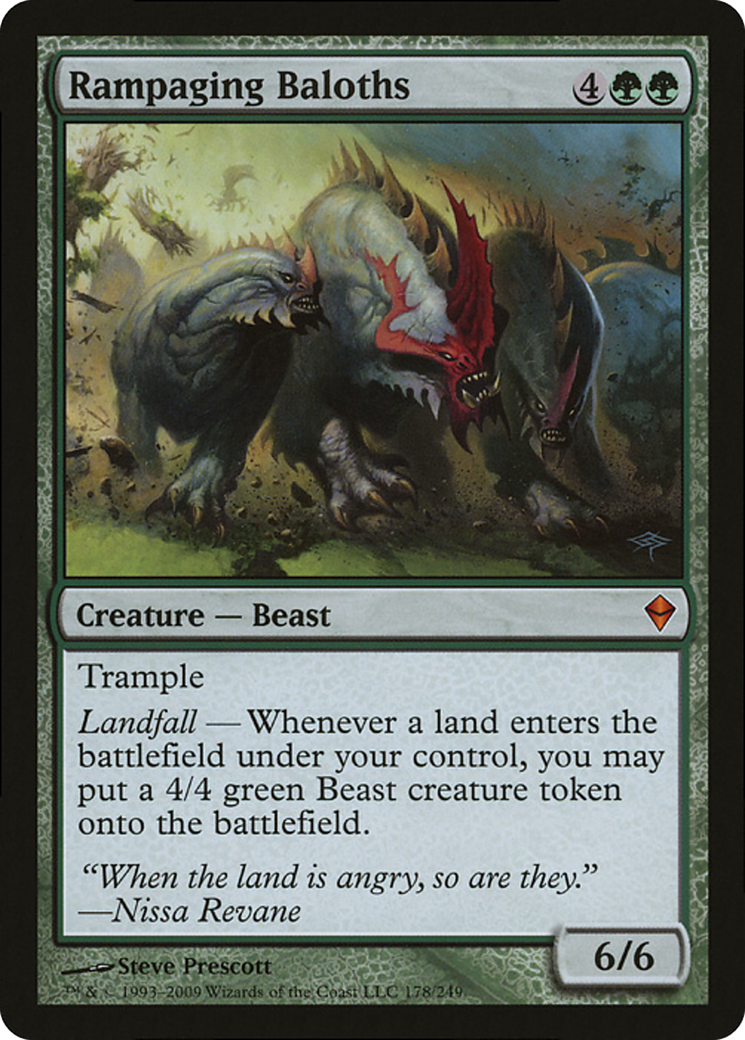 Rampaging Baloths (Zendikar) (Oversized) [Oversize Cards] | Rock City Comics