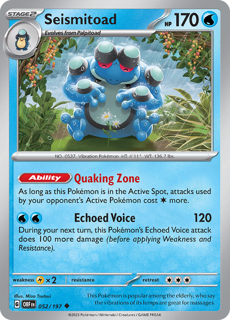 Seismitoad (052/197) [Scarlet & Violet: Obsidian Flames] | Rock City Comics