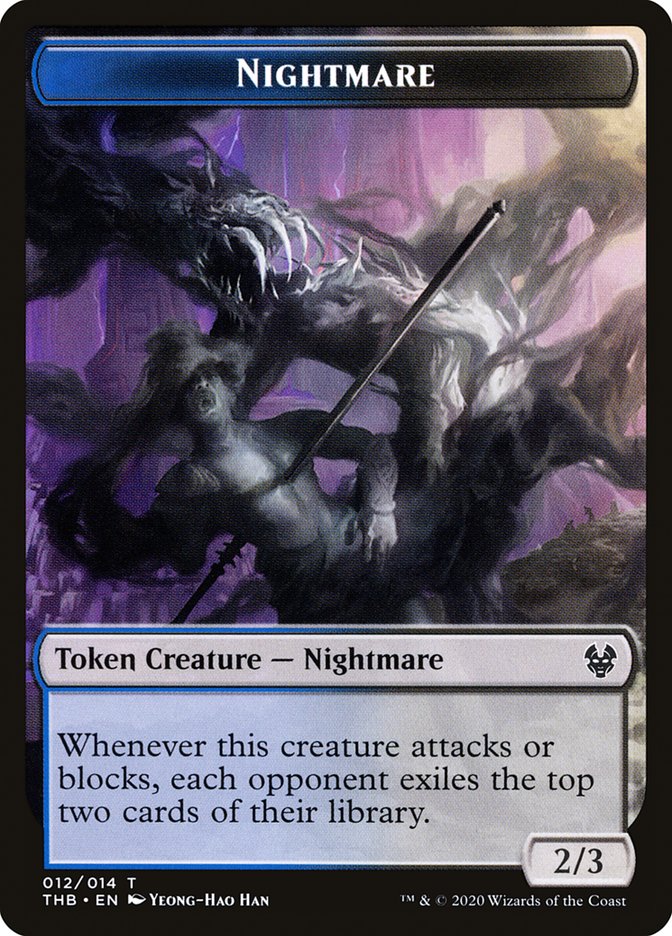 Nightmare Token [Theros Beyond Death Tokens] | Rock City Comics