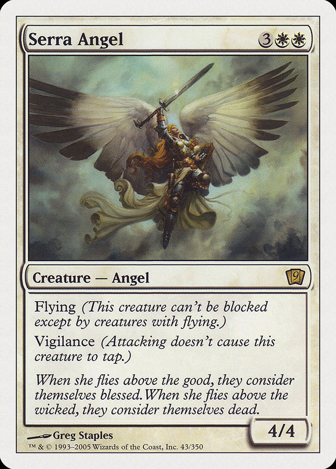 Serra Angel (9th Edition) [Oversize Cards] | Rock City Comics