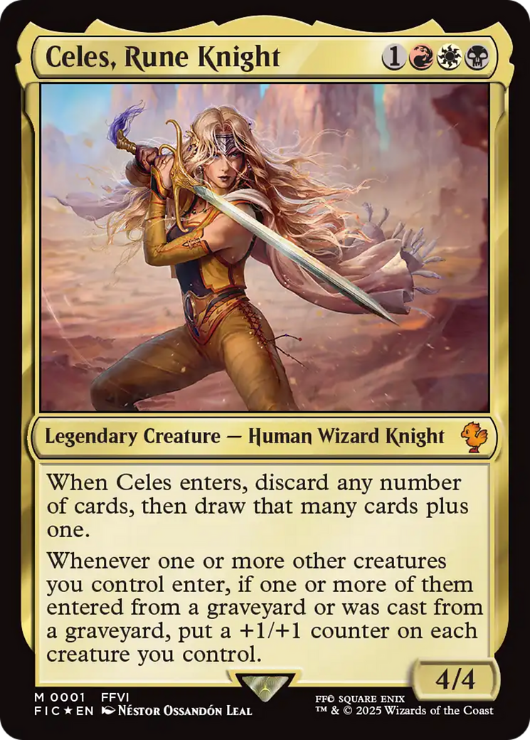 Celes, Rune Knight (0001) [FINAL FANTASY Commander] | Rock City Comics