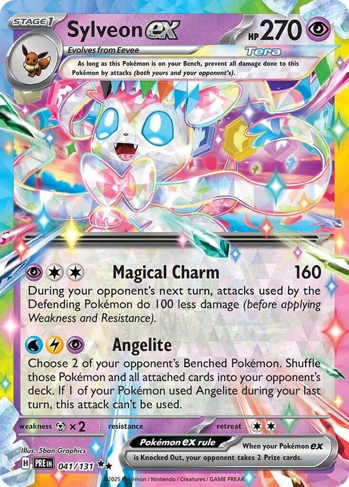 Sylveon ex (041/131) [Scarlet & Violet: Prismatic Evolutions] | Rock City Comics