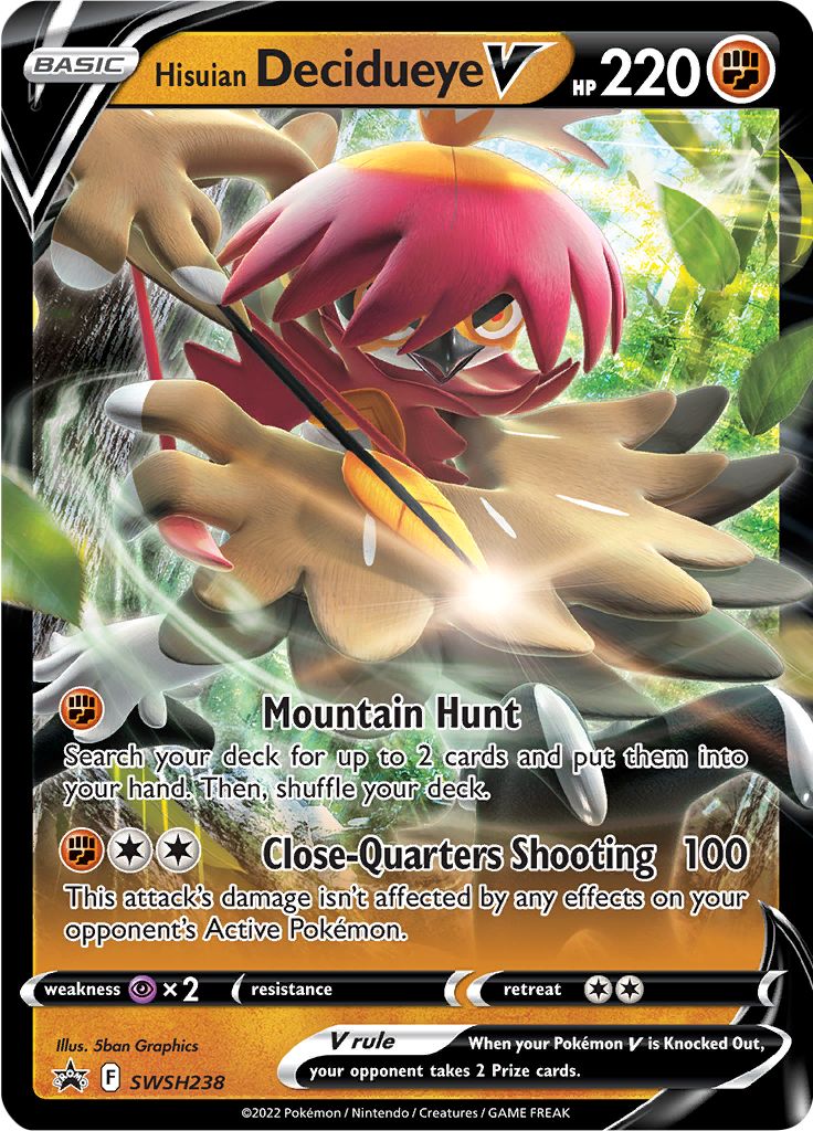 Hisuian Decidueye V (SWSH238) [Sword & Shield: Black Star Promos] | Rock City Comics