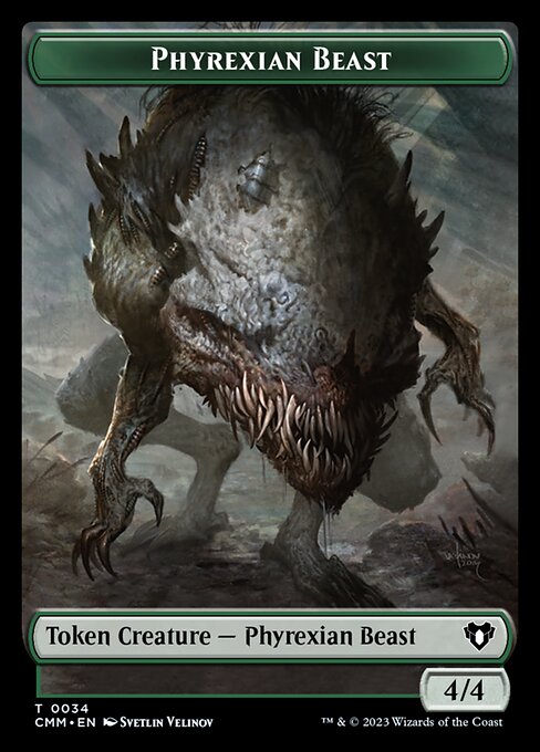 Eldrazi Scion // Phyrexian Beast Double-Sided Token [Commander Masters Tokens] | Rock City Comics