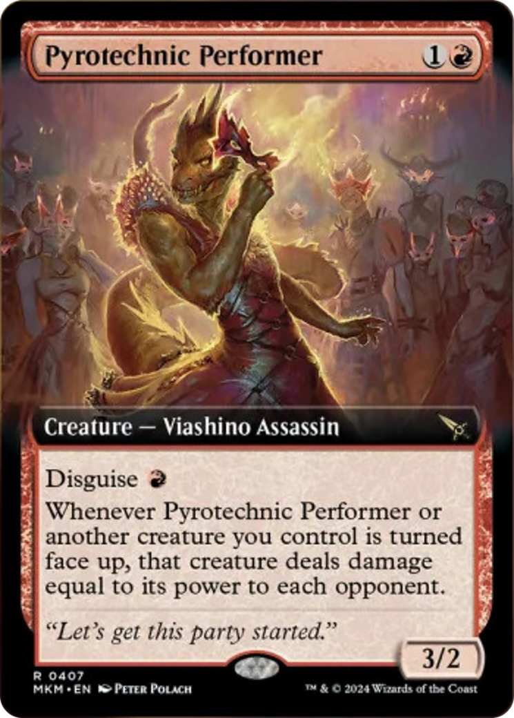 Pyrotechnic Performer (Extended Art) [Murders at Karlov Manor] | Rock City Comics