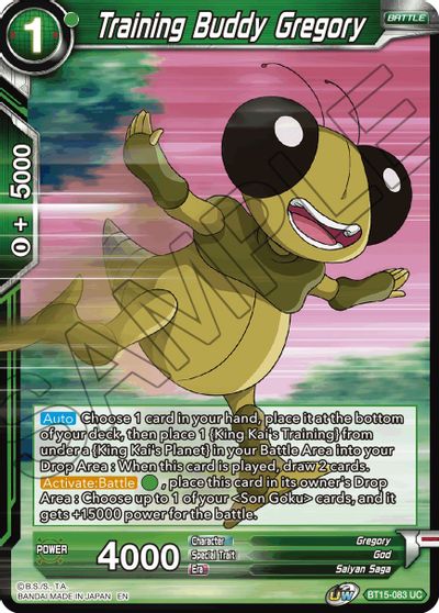 Training Buddy Gregory (BT15-083) [Saiyan Showdown] | Rock City Comics