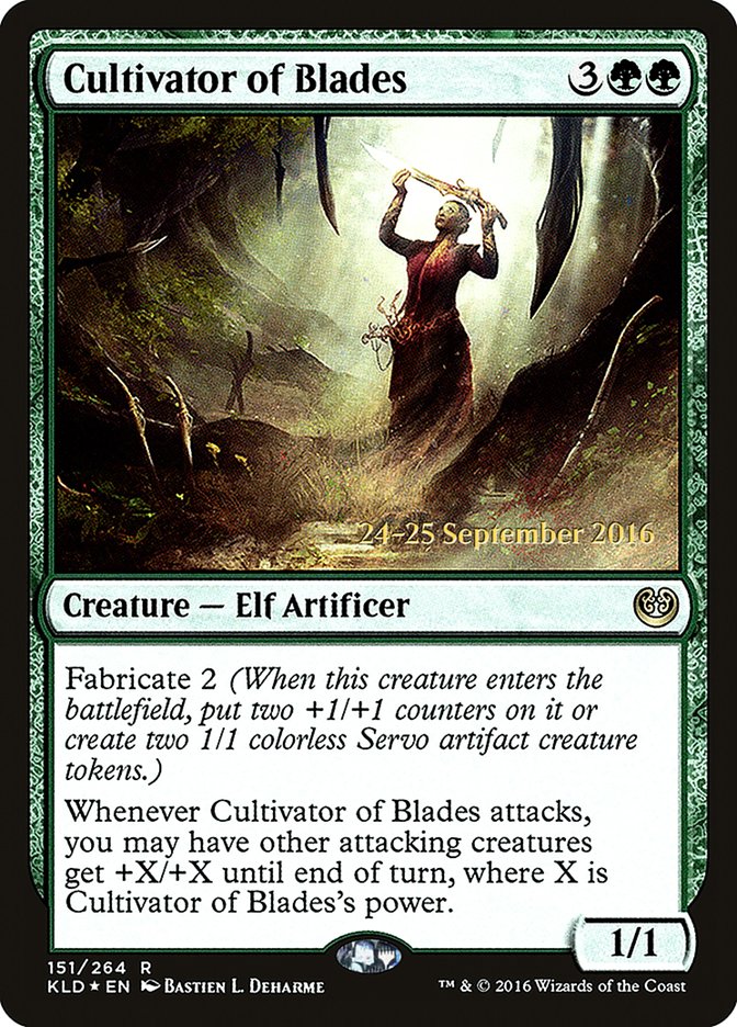 Cultivator of Blades [Kaladesh Prerelease Promos] | Rock City Comics