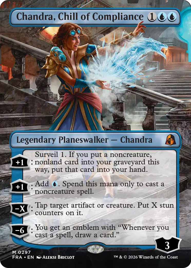 Chandra, Chill of Compliance (Borderless) [Reality Fracture] | Rock City Comics