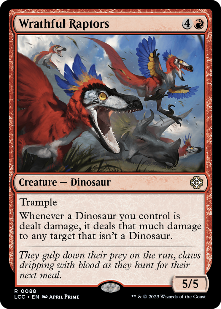 Wrathful Raptors [The Lost Caverns of Ixalan Commander] | Rock City Comics