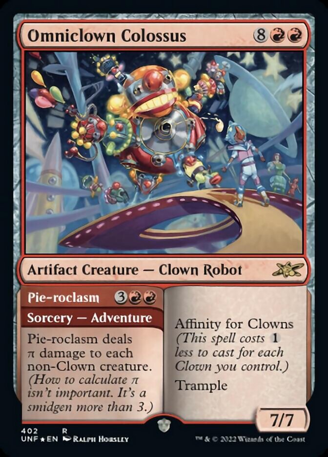 Omniclown Colossus // Pie-roclasm (Galaxy Foil) [Unfinity] | Rock City Comics
