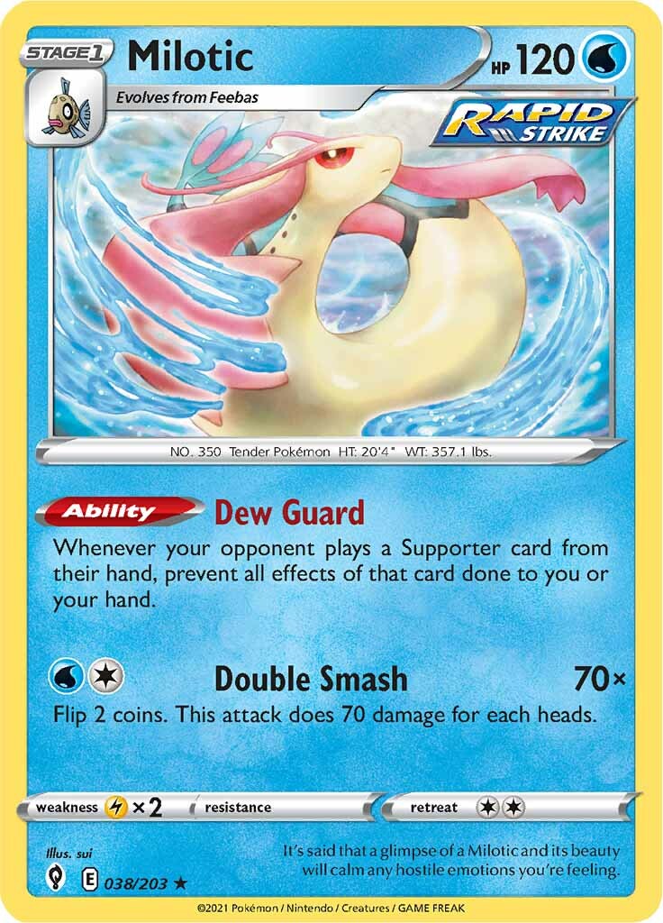 Milotic (038/203) [Sword & Shield: Evolving Skies] | Rock City Comics