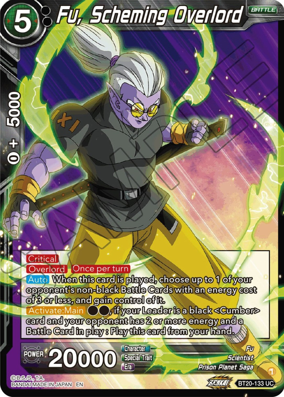 Fu, Scheming Overlord (BT20-133) [Power Absorbed] | Rock City Comics
