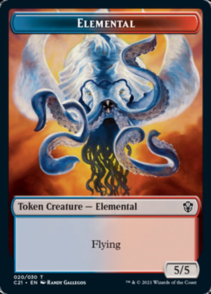 Elemental (020) // Copy Double-Sided Token [Commander 2021 Tokens] | Rock City Comics