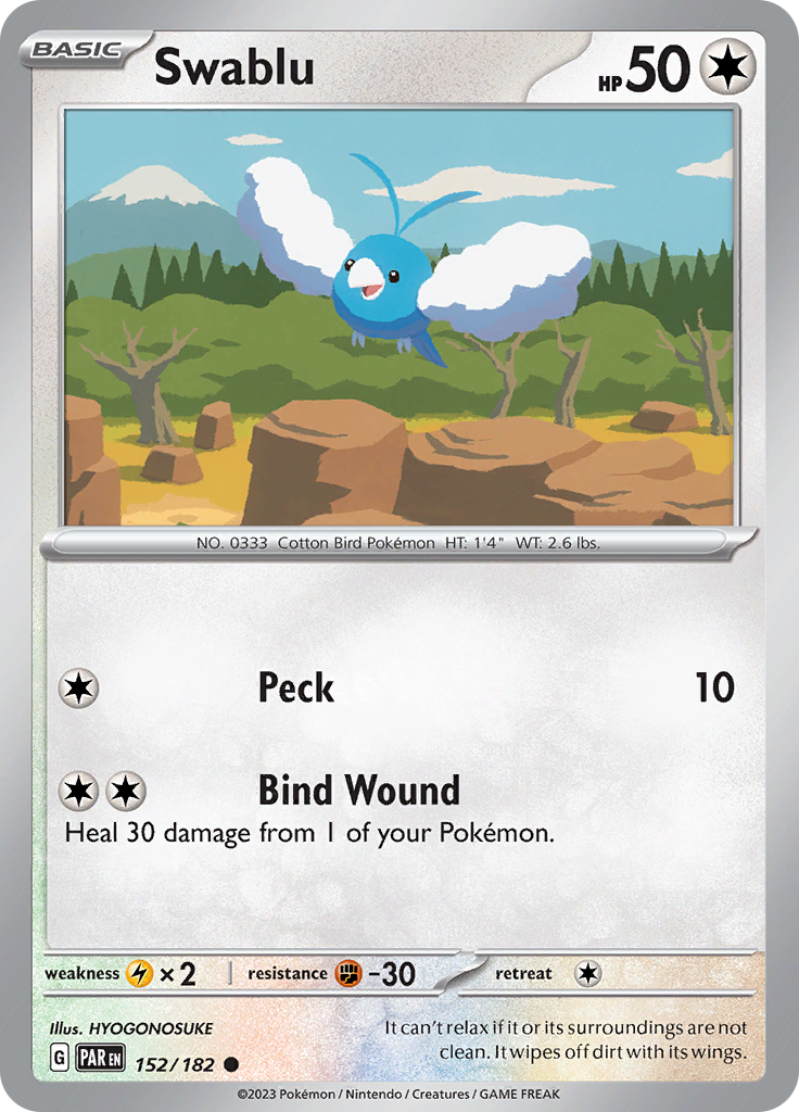 Swablu (152/182) [Scarlet & Violet: Paradox Rift] | Rock City Comics