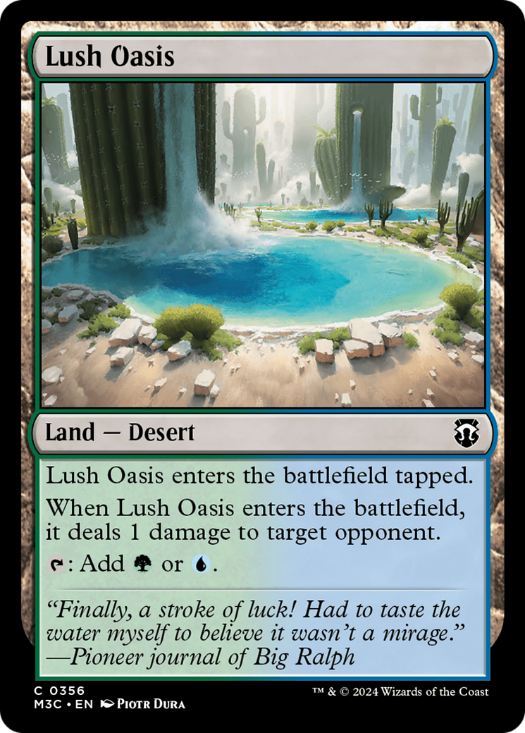 Lush Oasis (Ripple Foil) [Modern Horizons 3 Commander] | Rock City Comics