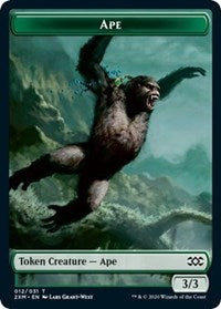Ape // Beast Double-Sided Token [Double Masters Tokens] | Rock City Comics