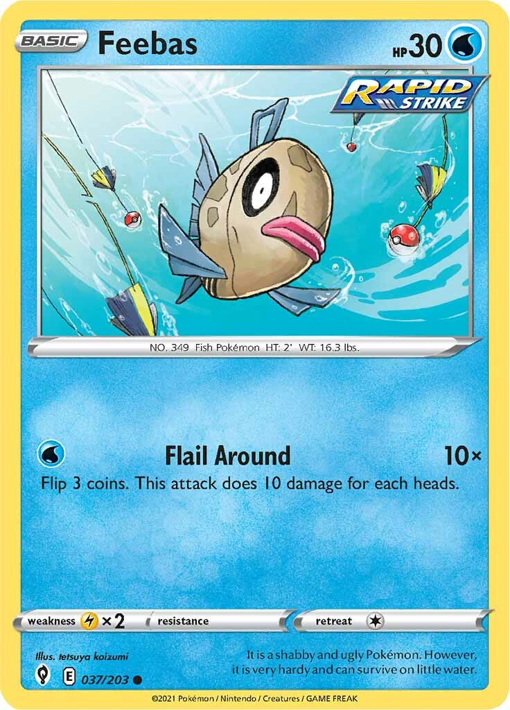 Feebas (037/203) [Sword & Shield: Evolving Skies] | Rock City Comics