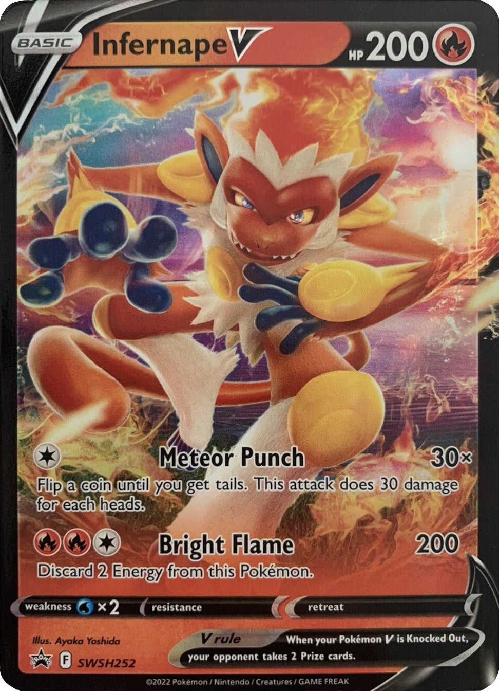 Infernape V (SWSH252) (Jumbo Card) [Sword & Shield: Black Star Promos] | Rock City Comics