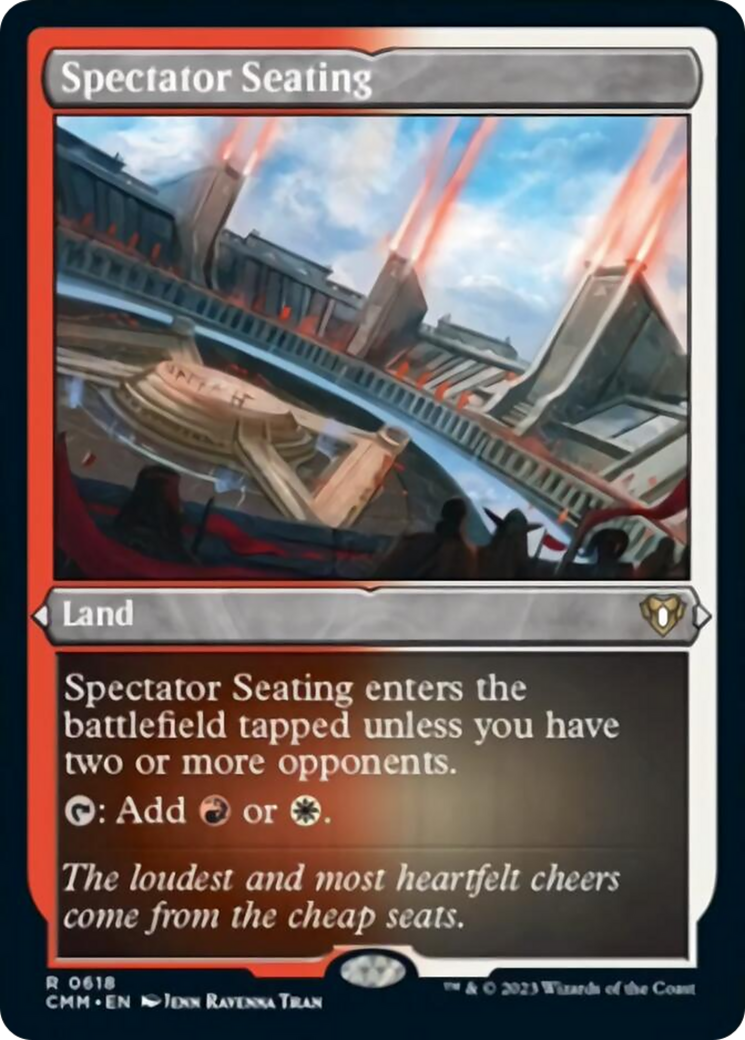 Spectator Seating (Foil Etched) [Commander Masters] | Rock City Comics