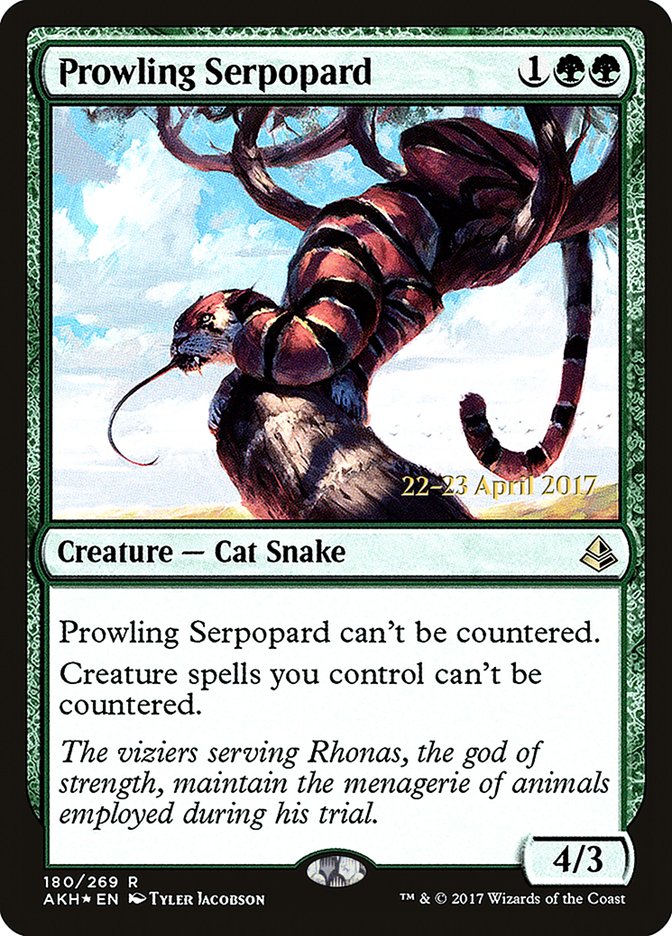 Prowling Serpopard [Amonkhet Prerelease Promos] | Rock City Comics