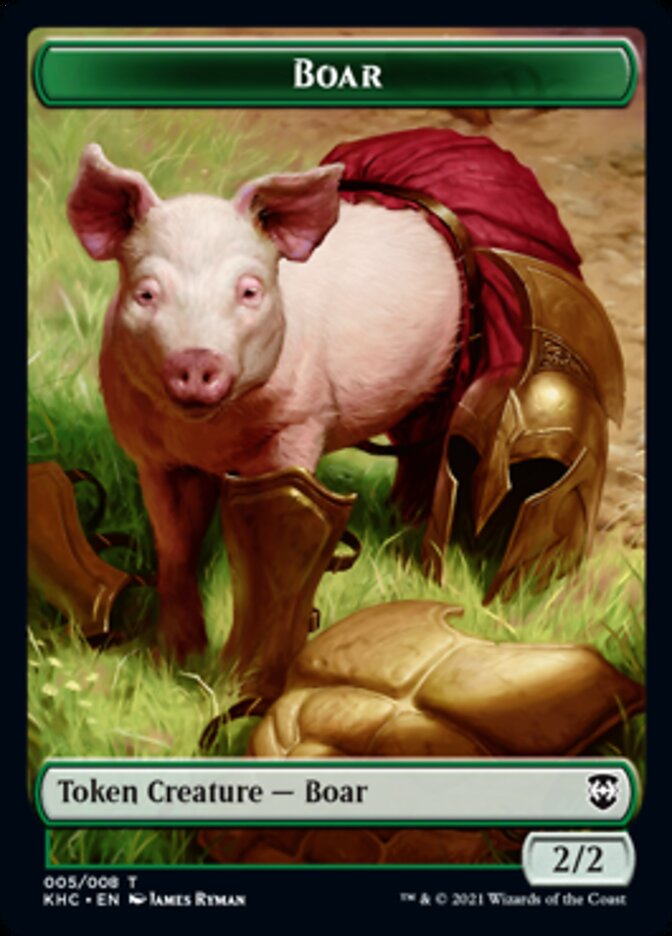 Boar Token [Kaldheim Commander Tokens] | Rock City Comics