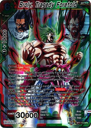Broly, Tragedy Foretold (SPR) (BT7-115) [Assault of the Saiyans] | Rock City Comics
