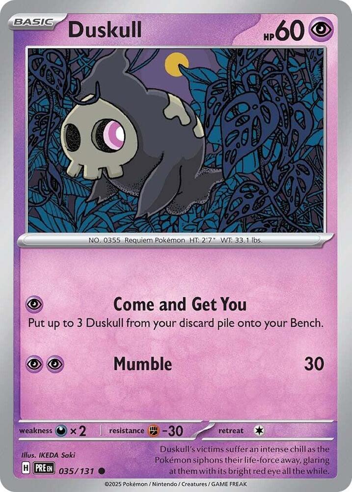 Duskull (035/131) [Scarlet & Violet: Prismatic Evolutions] | Rock City Comics