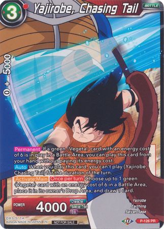 Yajirobe, Chasing Tail (Shop Tournament: Assault of Saiyans) (P-126) [Promotion Cards] | Rock City Comics