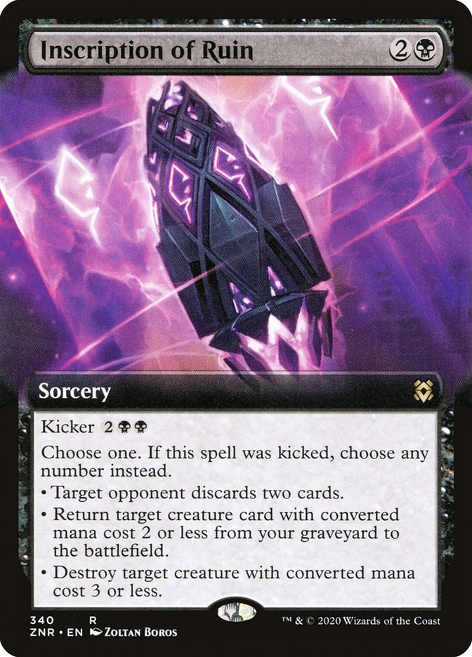 Inscription of Ruin (Extended Art) [Zendikar Rising] | Rock City Comics
