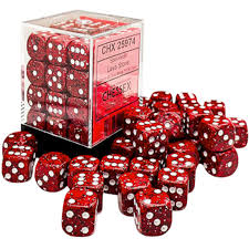 Chessex 36D6 set Lava Stone | Rock City Comics