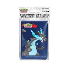 UP Pokemon Mega Charizard X 65CT Sleeves | Rock City Comics